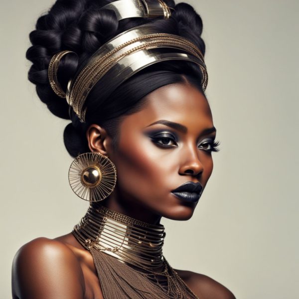 Golden Queen African American Art 24x36